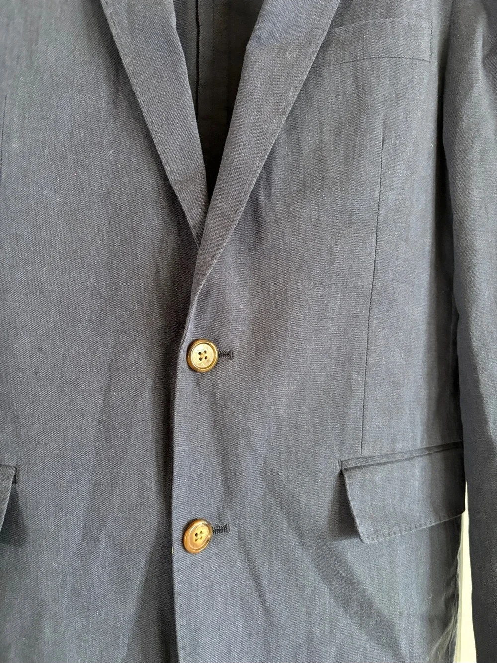 J. Crew Ludlow Somelos Blazer Men’s Navy Blue Cotton Stretch Portugal Size 38R